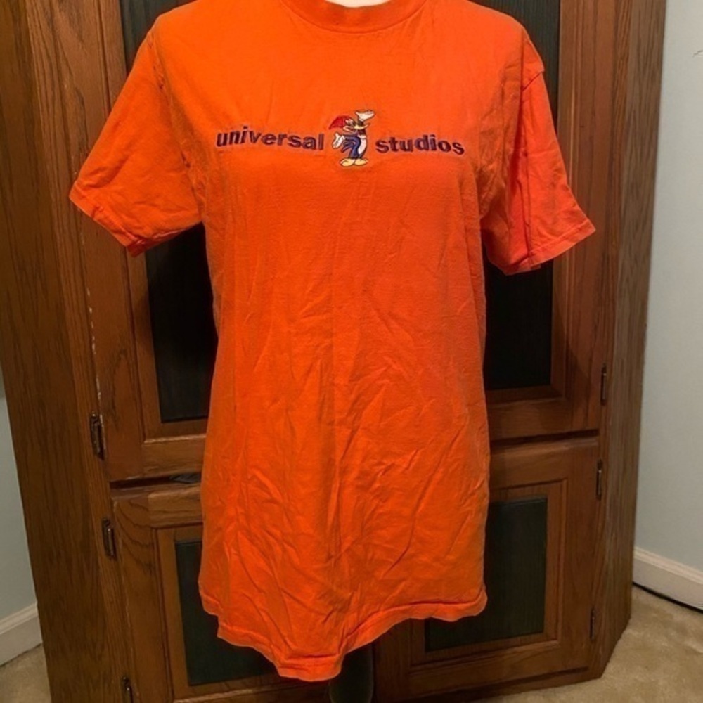 Universal Studios Woody Woodpecker Orange Shirt